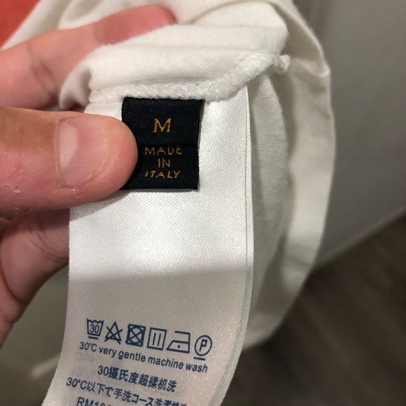 LOUIS VUITTON Hand painted t shirt